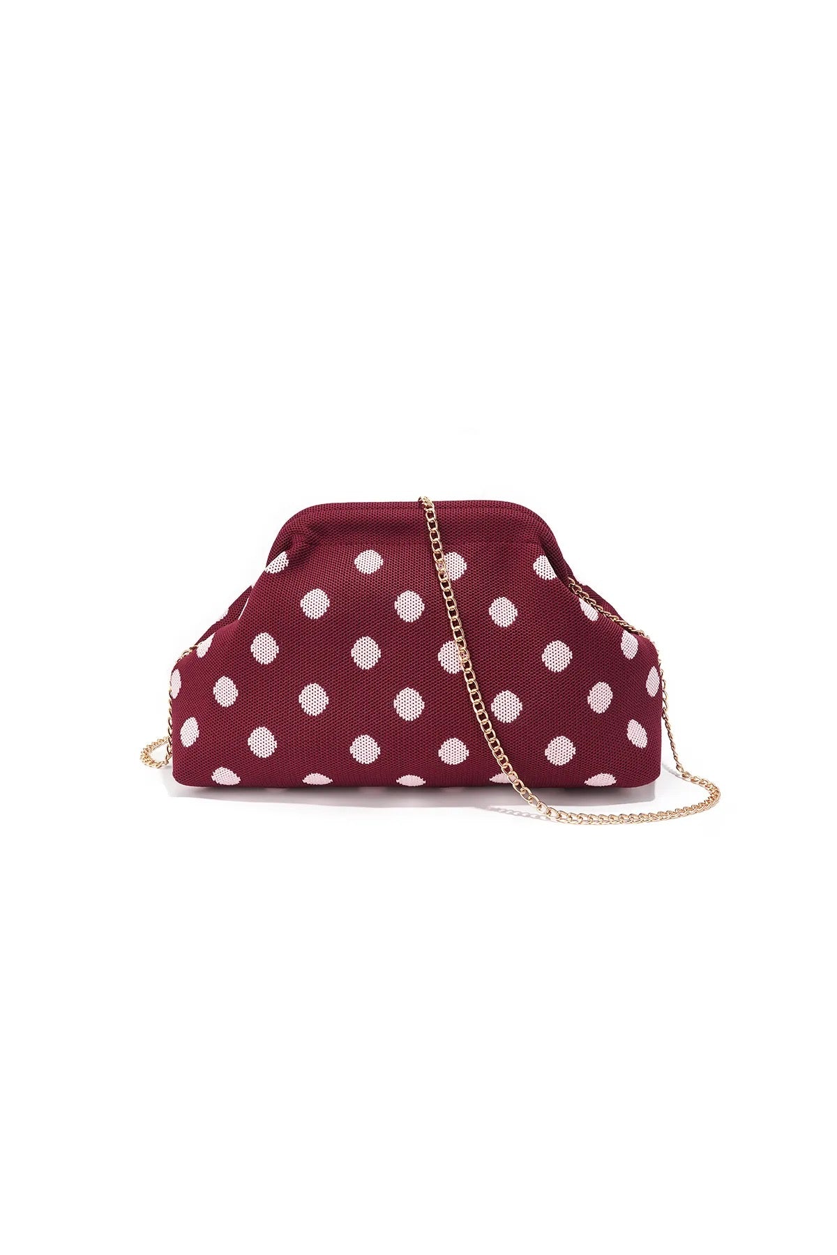 Polka dot bag red/pink