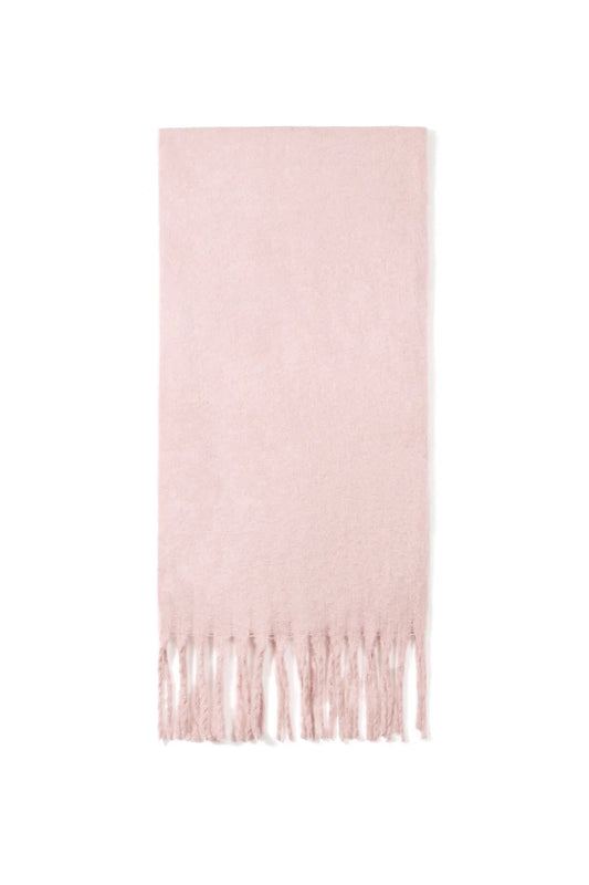 Winter scarf basic pink