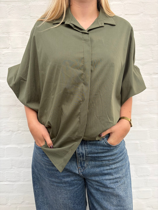 Emma blouse green LONG