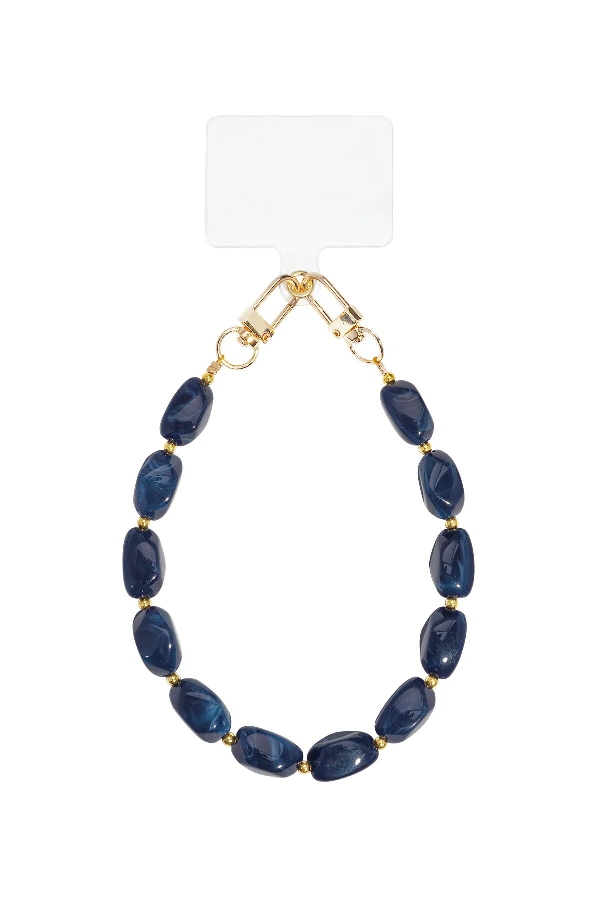 Navy stones phone chain