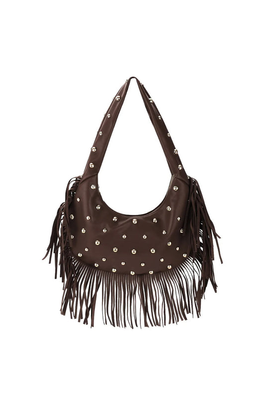 Isa studs bag brown
