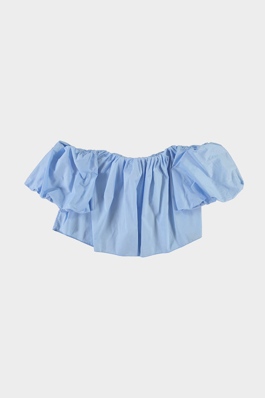 Off shoulder top blue