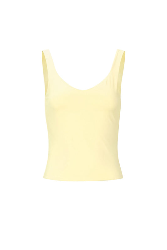Basic top butter yellow