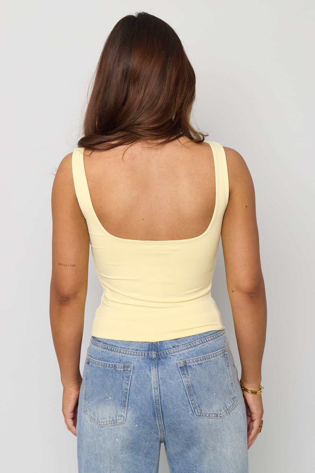 Basic top butter yellow
