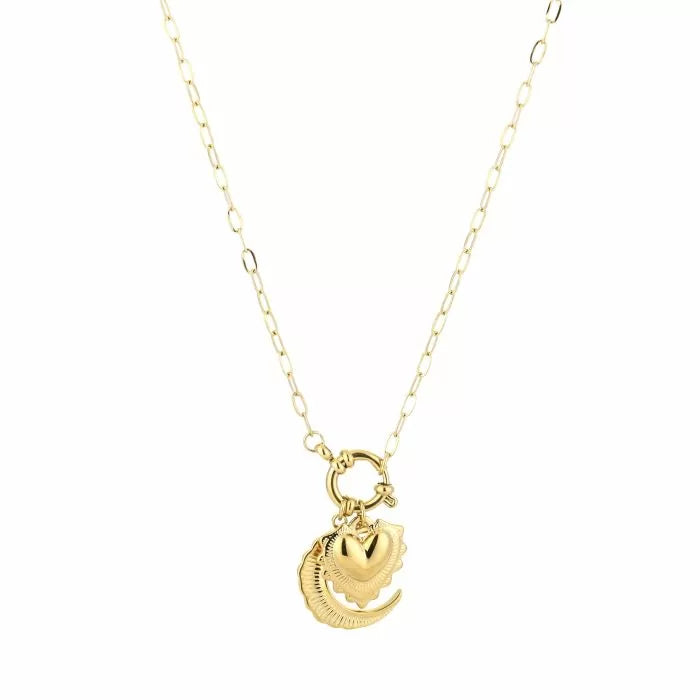 Necklace charm shine gold