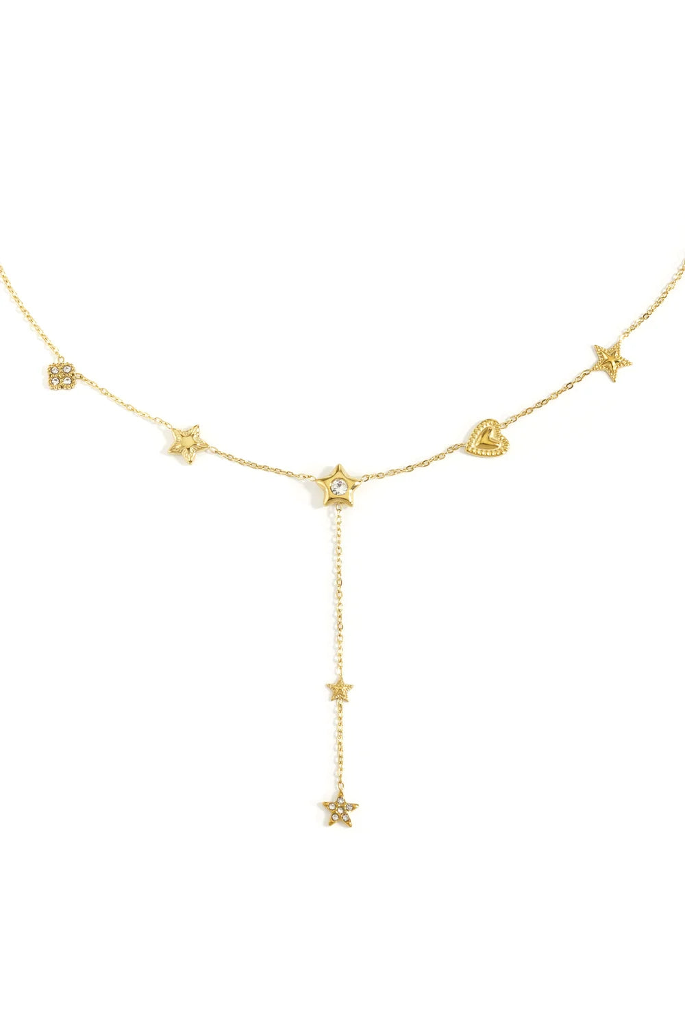 Pendant necklace star gold