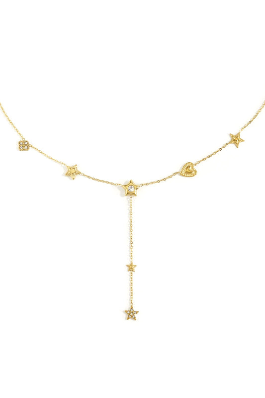 Pendant necklace star gold