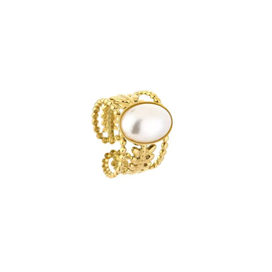 Ring magical pearl gold