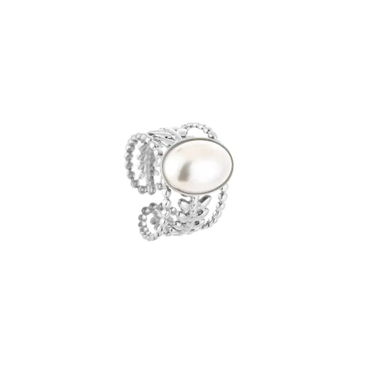 Ring magical pearl silver