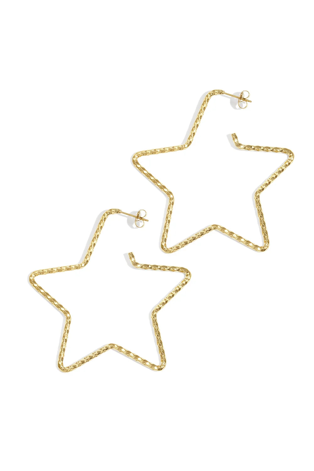 Star hoops big gold.