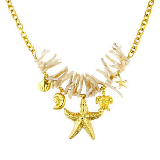 Statement seastar necklace
