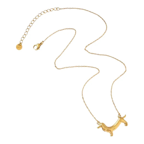 Teckel necklace gold