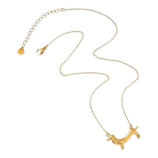 Teckel necklace gold