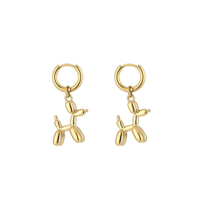 Balloon dog earring