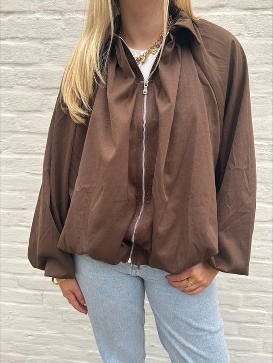 Balloon jacket brown