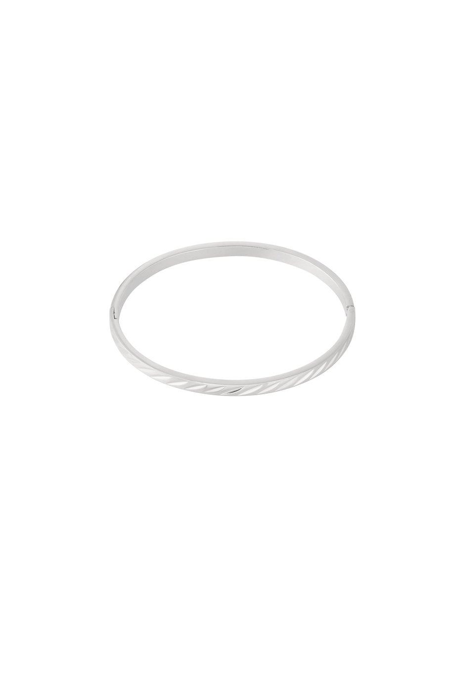 Bangle geometric silver