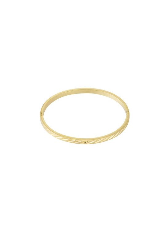 Bangle geometric gold