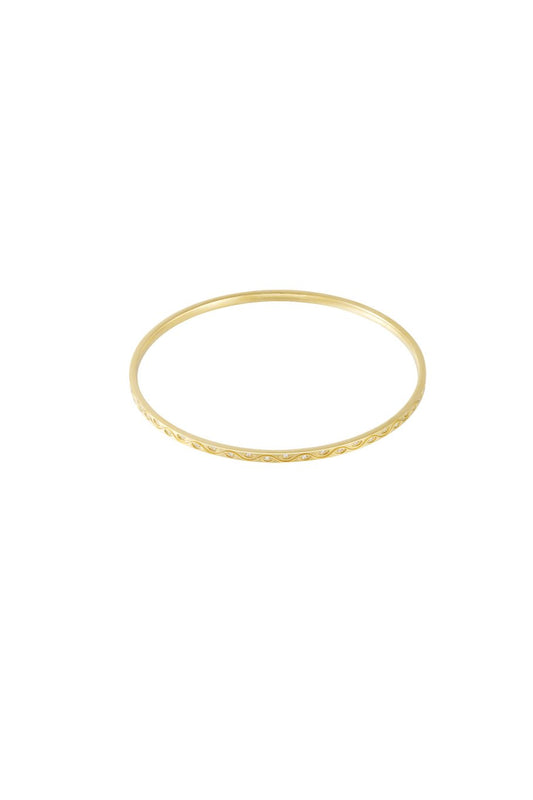 Bangle geometric shine gold