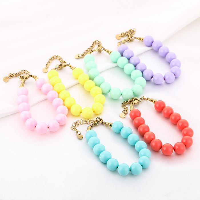 Bead bracelet orange