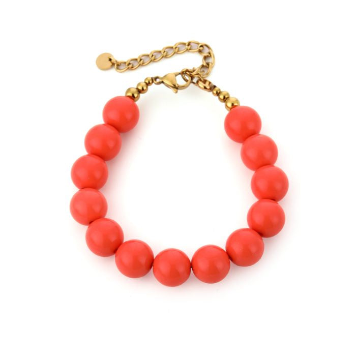 Bead bracelet orange