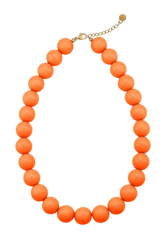 Beads necklace orange