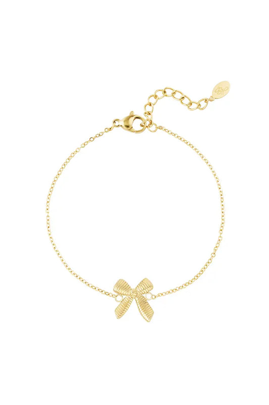 Bow bracelet gold