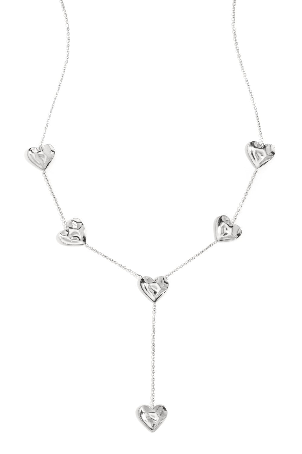 Casual heart necklace silver