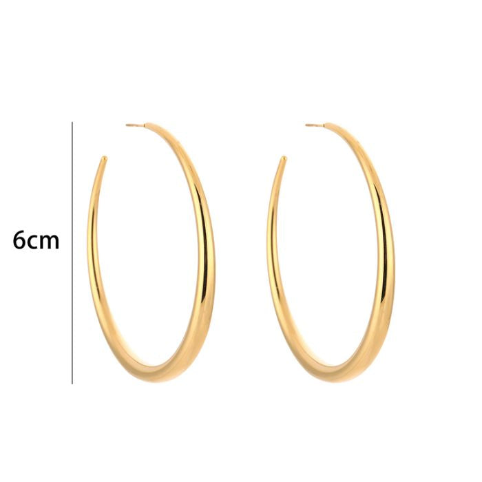chique hoops gold