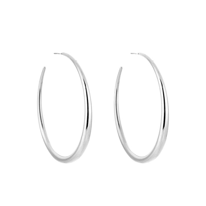 chique hoops silver