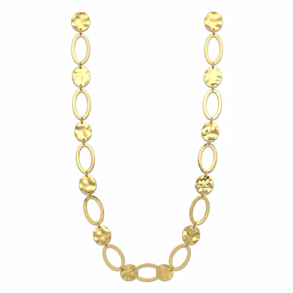 Coin ovale necklace gold