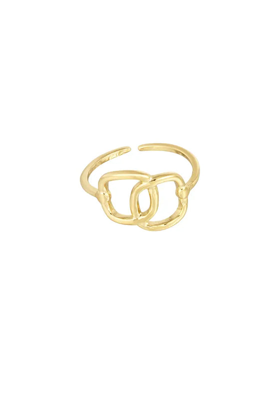 Connected ring gold