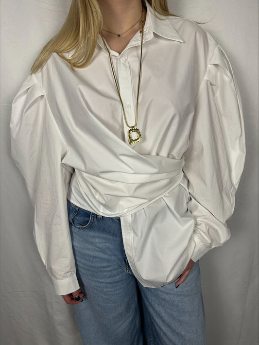 Crossed blouse white