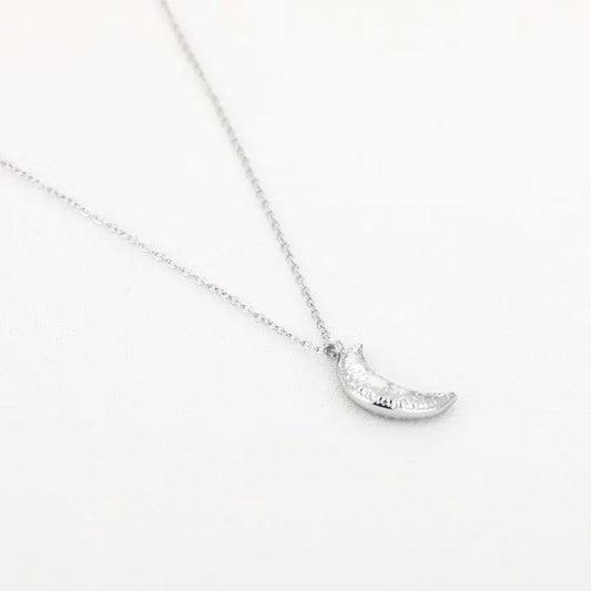 Cute moon necklace silver