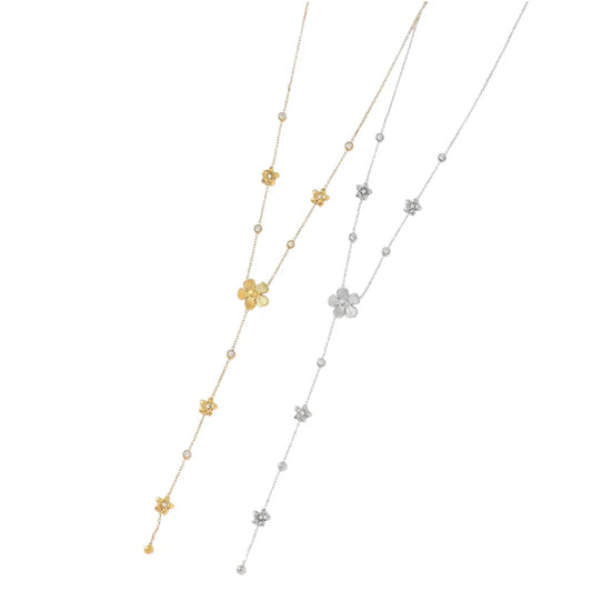 Daisy necklace gold