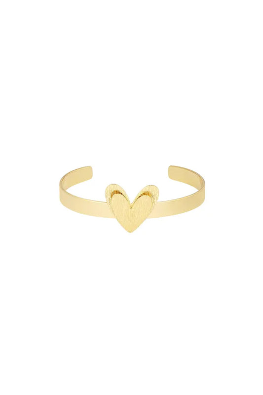 Double love bracelet gold