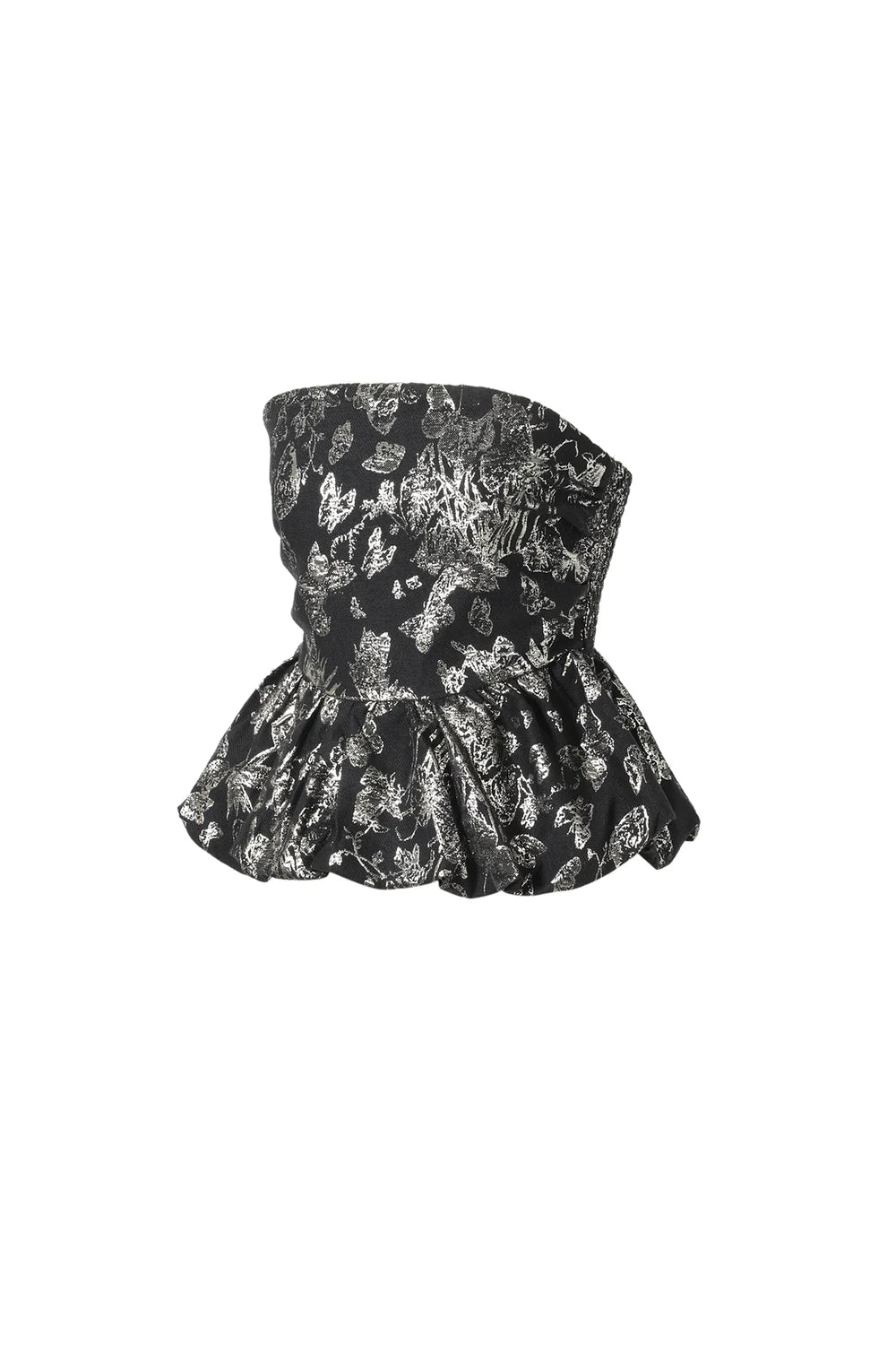 Festive jacquard top black