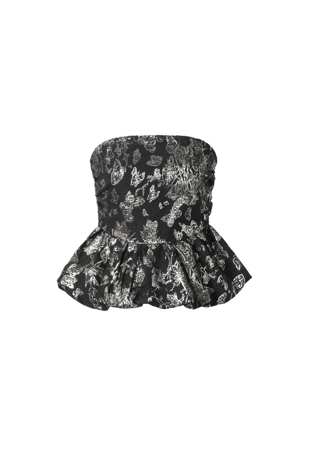 Festive jacquard top black