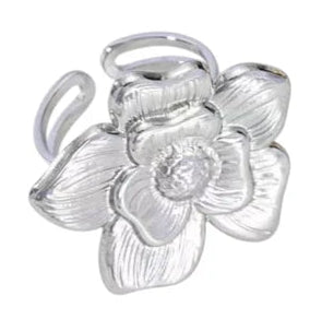 Flora ring silver