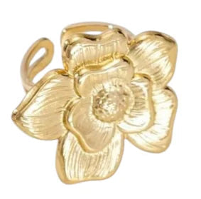 Flora ring gold