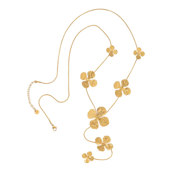 Flora Y necklace gold