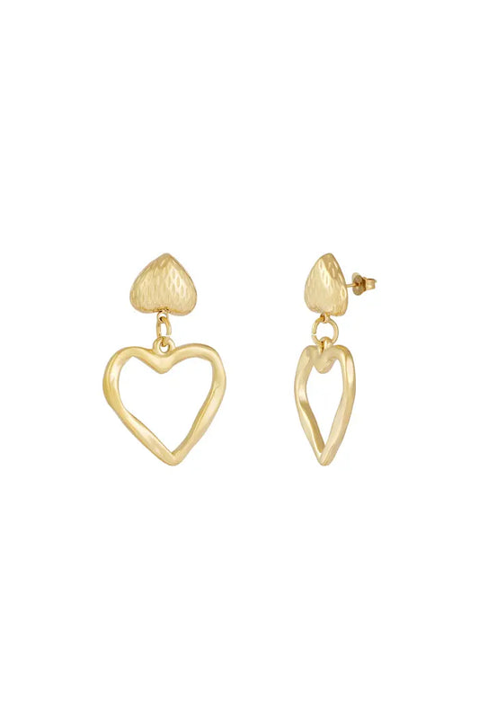 Forever yours earrings gold