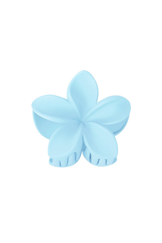 Hairclip flower bleu
