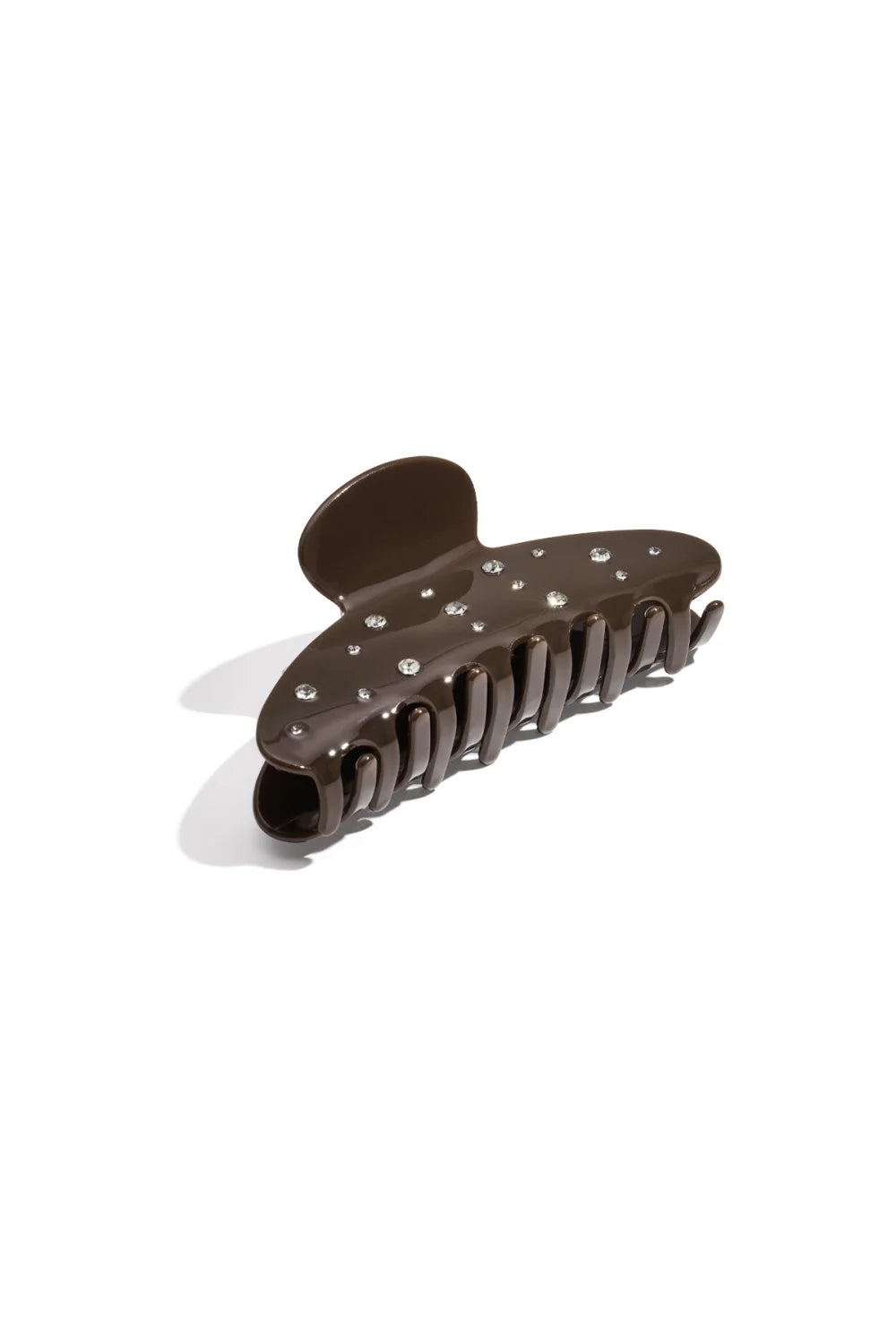 haarclip glitter darkbrown