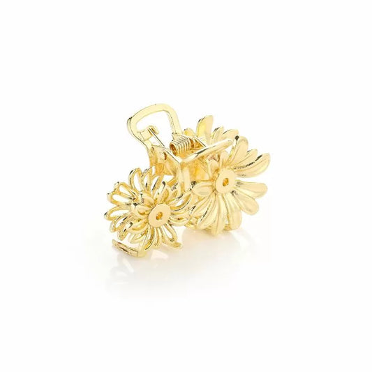 Hairclip small sunflowers gold