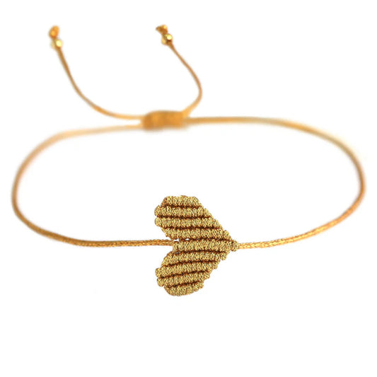 Heart bracelet gold