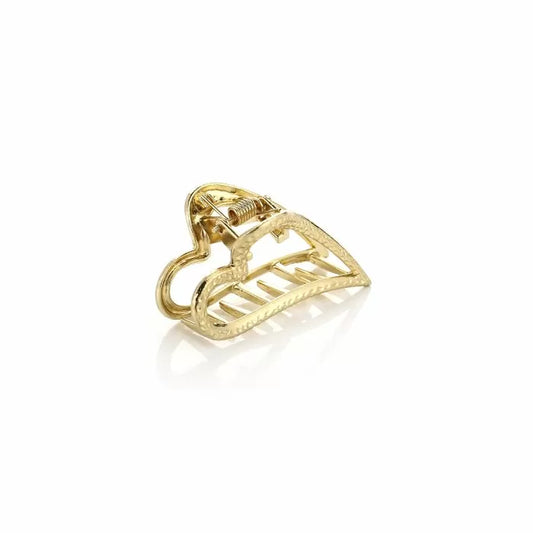 hairclip small heart gold