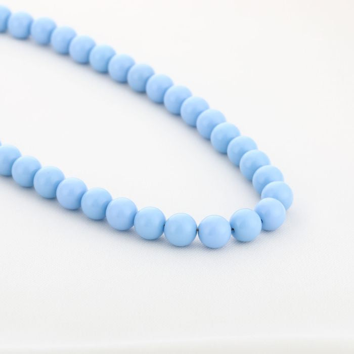 Bead necklace blue