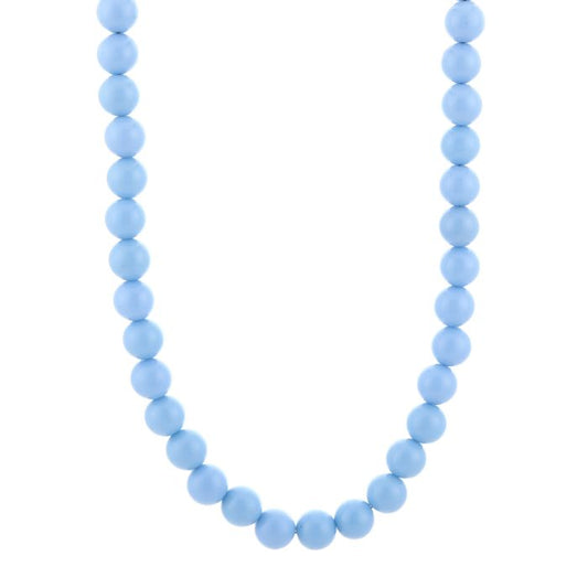 Bead necklace blue