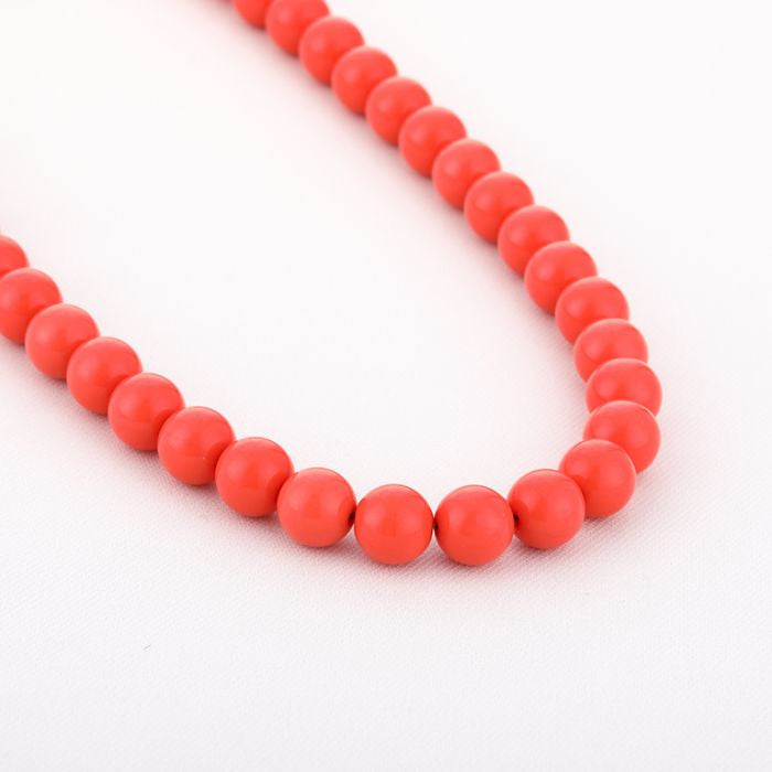 Bead necklace orange
