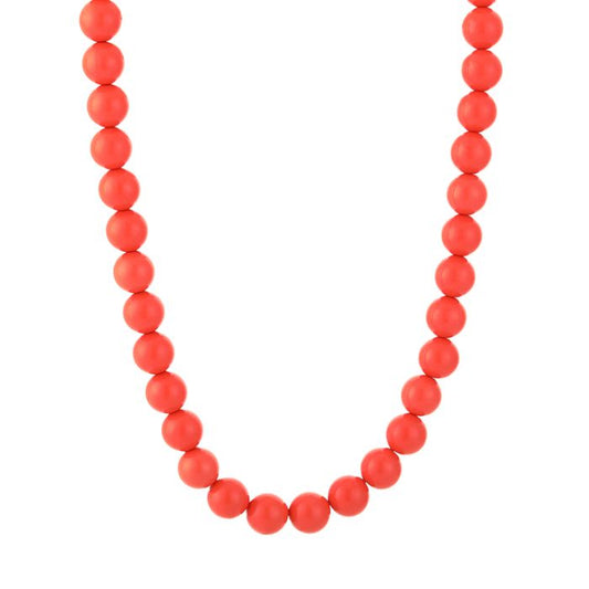 Bead necklace orange